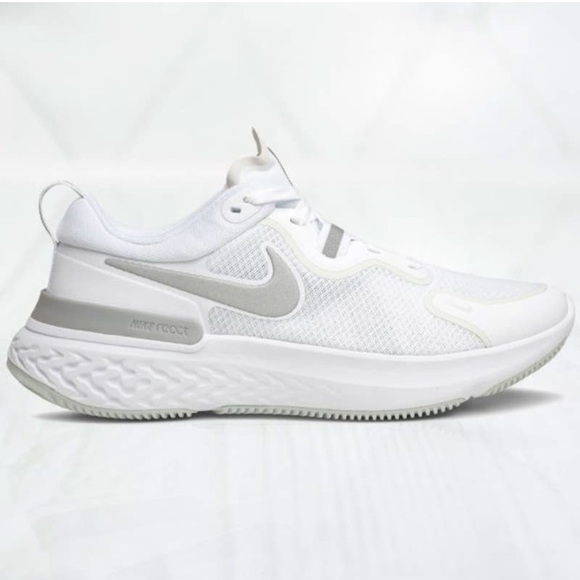 Nike Shoes - Nike Women's React Miler White Grey Silver Women Running Shoes